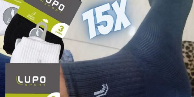 Kit 15 Pares Meia Lupo Sport Cano Médio Algodão Adulto (37-40)