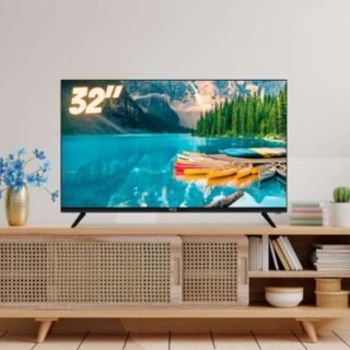 TV LED 32″ HD HQ Conversor Digital Externo 3 HDMI 1 USB Design Slim
