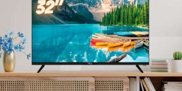 TV LED 32″ HD HQ Conversor Digital Externo 3 HDMI 1 USB Design Slim