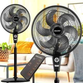Ventilador de Coluna, Air Timer Style TS+, Preto/Grafite, 110v, Mallory