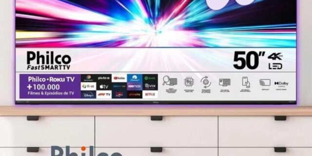 Smart TV LED 50″ 4K UHD Philco PTV50G70R2CSGBL – Roku TV