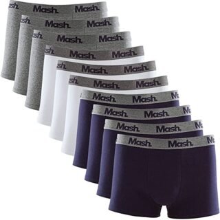 Kit 10 Cuecas Boxer Algodão, Mash, Masculino