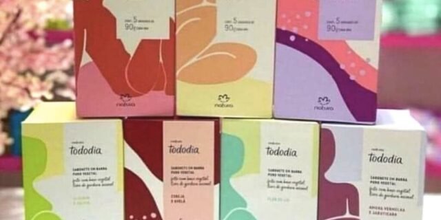 Sabonetes em Barra Natura Puro Vegetal TodoDia 5 Unidades de 90g Cada