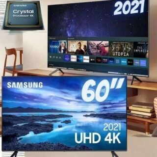 Smart TV LED 60″ 4K UHD Samsung UN60AU7700 – Wifi, HDMI, USB