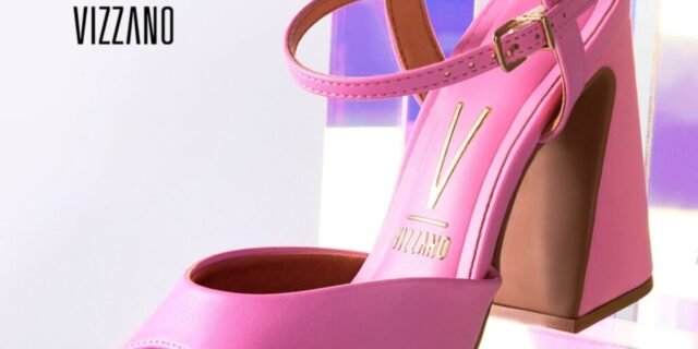 Sandália Vizzano Salto Bloco Alto Color Feminina – Pink