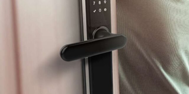 Fechadura Smart Compativel com Alexa de Embutir com Maçaneta IFR 3000 Preto