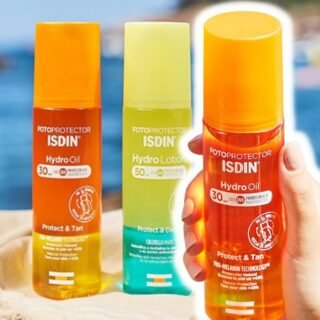 Protetor Solar e Bronzeador Corporal Bifásico ISDIN HydroOil FPS 30 – 200ml