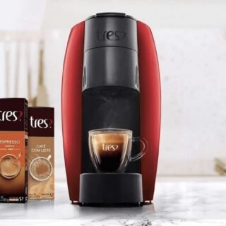 Cafeteira Espresso TRES LOV Multibebidas – Vermelha 110V