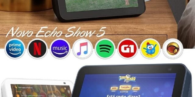 Echo Show 5 (2ª Geração): Smart Display de 5″ com Alexa e câmera de 2 MP