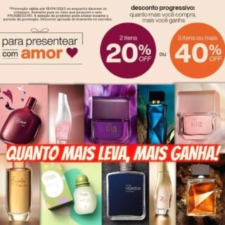 LEVE 3 OU MAIS com 40% Desconto Real + Cupom de 15%