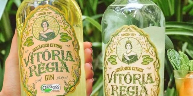 Gin Orgânico Citrus ou Tropical Vitória Régia 750ml