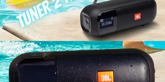 Caixa de Som portátil JBL Tuner 2 com Bluetooth e rádio FM Preto