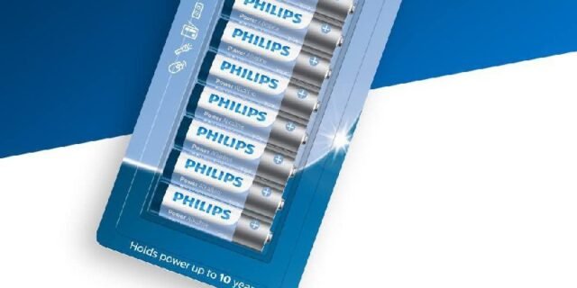 PHILIPS Pilha alcalina AA 1.5V com 16 unidades