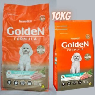 Ração Golden Fórmula Mini Bits para Cães Adultos de Pequeno Porte Sabor Frango e Arroz – 10,1kg