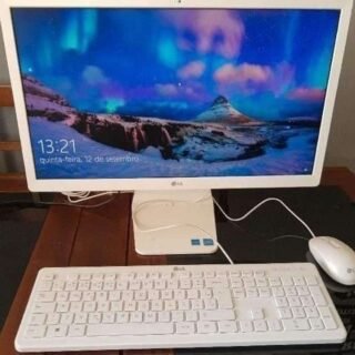 Computador All In One LG 22V280 Celeron, 4GB DDR4, 500GB, Windows 11 Home, Branco