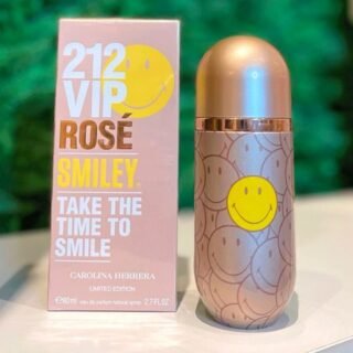 Perfume 212 Vip Rose Smiley Carolina Herrera Feminino Eau de Parfum- 80ml