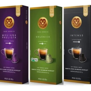 Três Cápsula compatível Nespresso® marca 3 Corações