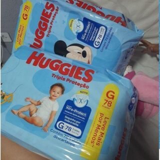 Fralda Huggies Tripla Proteção G – 78 Fraldas