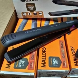 Prancha de Cabelo Mallory Divine Liss Bivolt Preto