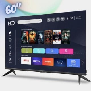 Smart TV HQ 60″ UHD 4K, HDR Android 11, Sistema Ultrasound, Design Slim, Processador Quad Core, Espelhamento de tela, HQSTV60NK