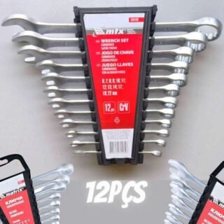 Mtx Jogo De Chave Combinada Cromo Fosco De 6 X 22 Mm 12 Peças