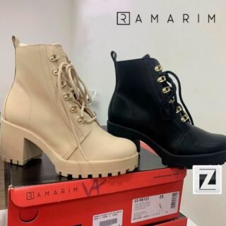 Bota Coturno Ramarim Cano Curto Feminina