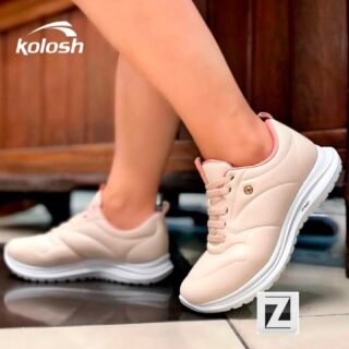 Tênis Esportivo Kolosh Feminino Branco ou Bege