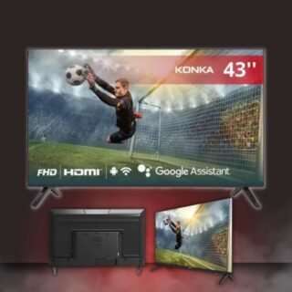 Smart TV Konka LED 43″ Full HD, Design sem bordas, comando por voz e Android TV com Bluetooth KDG43