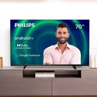 Smart TV Philips 70″ 4K UHD LED 70PUG7406/78 Dolby Vision e Dolby Atmos e Tecnologia Inteligência Android