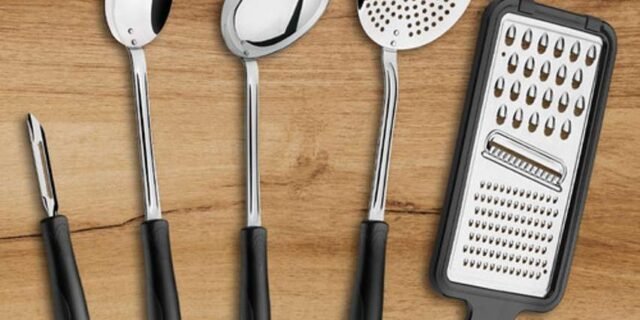 Conjunto de Utensílios Tramontina Inox Easy – 5 Peças