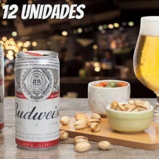 Cerveja Budweiser American Lager 12 Unidades – Lata 350ml