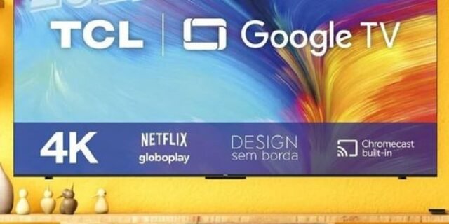 Smart TV LED 50″ 4K UHD TCL 50P635 – Google TV, Wifi, HDMI