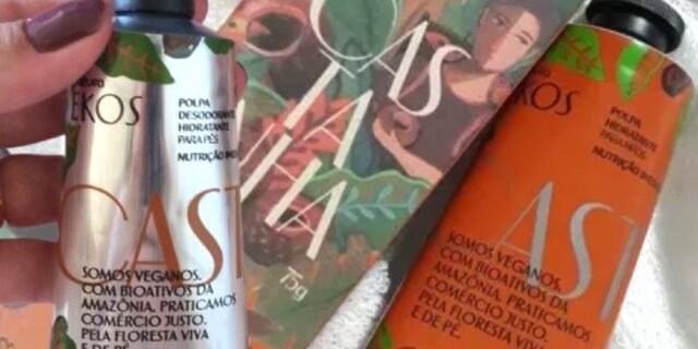 Presente Natura Ekos Hidratantes Pés e Mãos Castanha Edição Especial