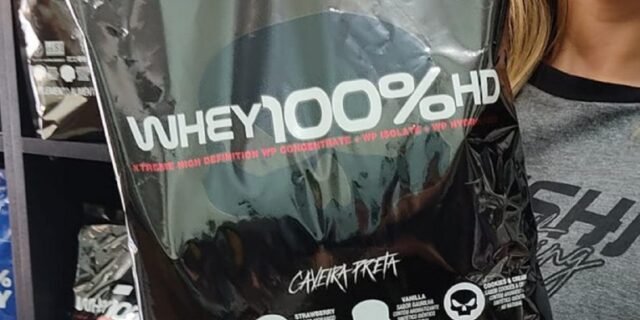 Refil Whey 100% Hd Chocolate 900G, Black Skull