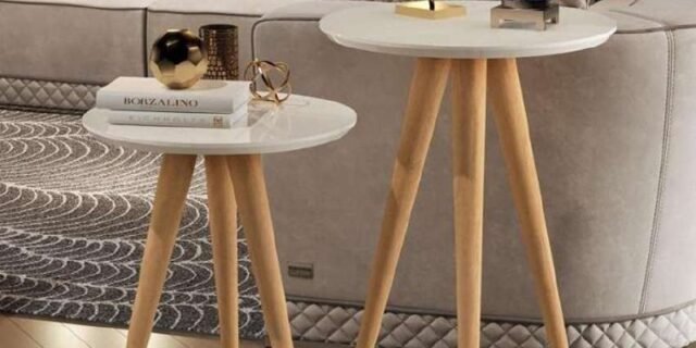 Conjunto Mesa Apoio e Lateral Maju – Off White