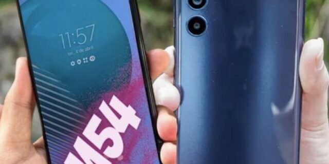 Smartphone Samsung Galaxy M54 5G, 128GB, 8GB RAM, Tela Infinita de 6.7″ Dual Chip – Azul