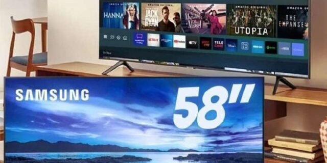 Smart TV Samsung UHD Processador Crystal 4K 58AU7700
