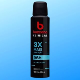 Desodorante Clinical Ultra Cool Antitranspirante Aerossol Bozzano Masculino 150ml