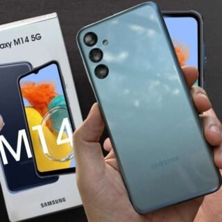 Smartphone Samsung Galaxy M14 5G, 128GB, 4GB RAM, Tela Infinita de 6.6″ Dual Chip (3 Cores)