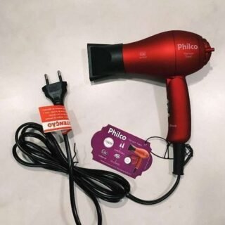 Secador de Cabelos Philco Titanium Travel Vermelho 1000W – Bivolt