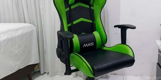 Cadeira Gamer MX5 Giratoria Preto e Verde, Mymax, 25.009176, Preto e Verde