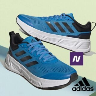 Tênis Questar-Preto Adidas – Azul Claro+Preto