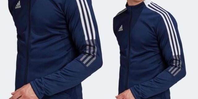 Jaqueta 21 Adidas – Azul+Branco SÓ P