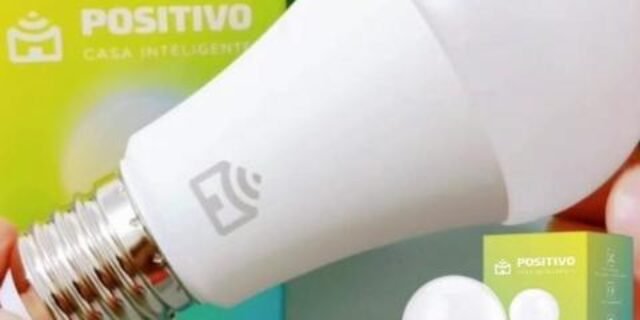 Smart Lâmpada Wi-Fi Positivo Casa Inteligente, Branca Quente e Fria, Colorido RGB, LED 9W, Bivolt – Compatível com Alexa