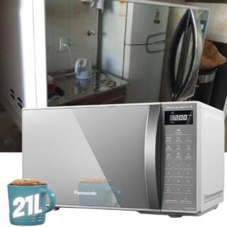 MICRO-ONDAS PANASONIC 21LT NN-ST27LWRUN 700W 127V ESPELHADA