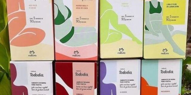 Sabonetes em Barra Natura Puro Vegetal TodoDia 5 Unidades de 90g Cada