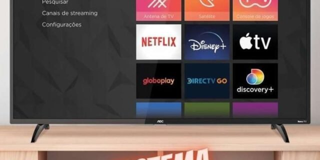 Smart TV LED 43” Full HD AOC Roku 43S5195/78