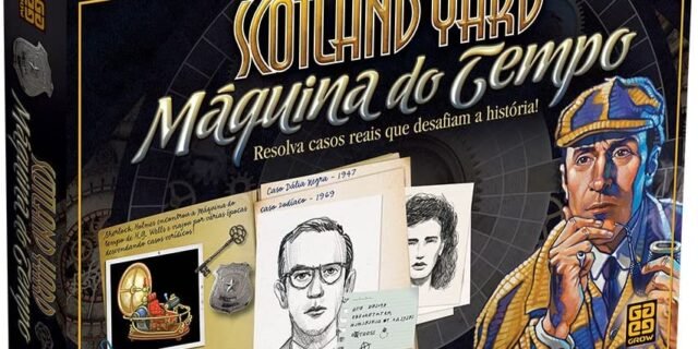 Grow – Scotland Yard Maquina do Tempo Jogo Estratégia e Raciocínio, Multicolorido, (Grow 12500)