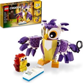 31125 LEGO® Creator 3em1 Criaturas da Floresta da Fantasia; Kit de Construção (175 peças)