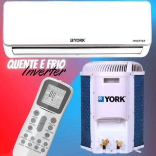 Ar condicionado Split Hi Wall Inverter York 12000 BTU/h Home Star Quente e Frio 220V